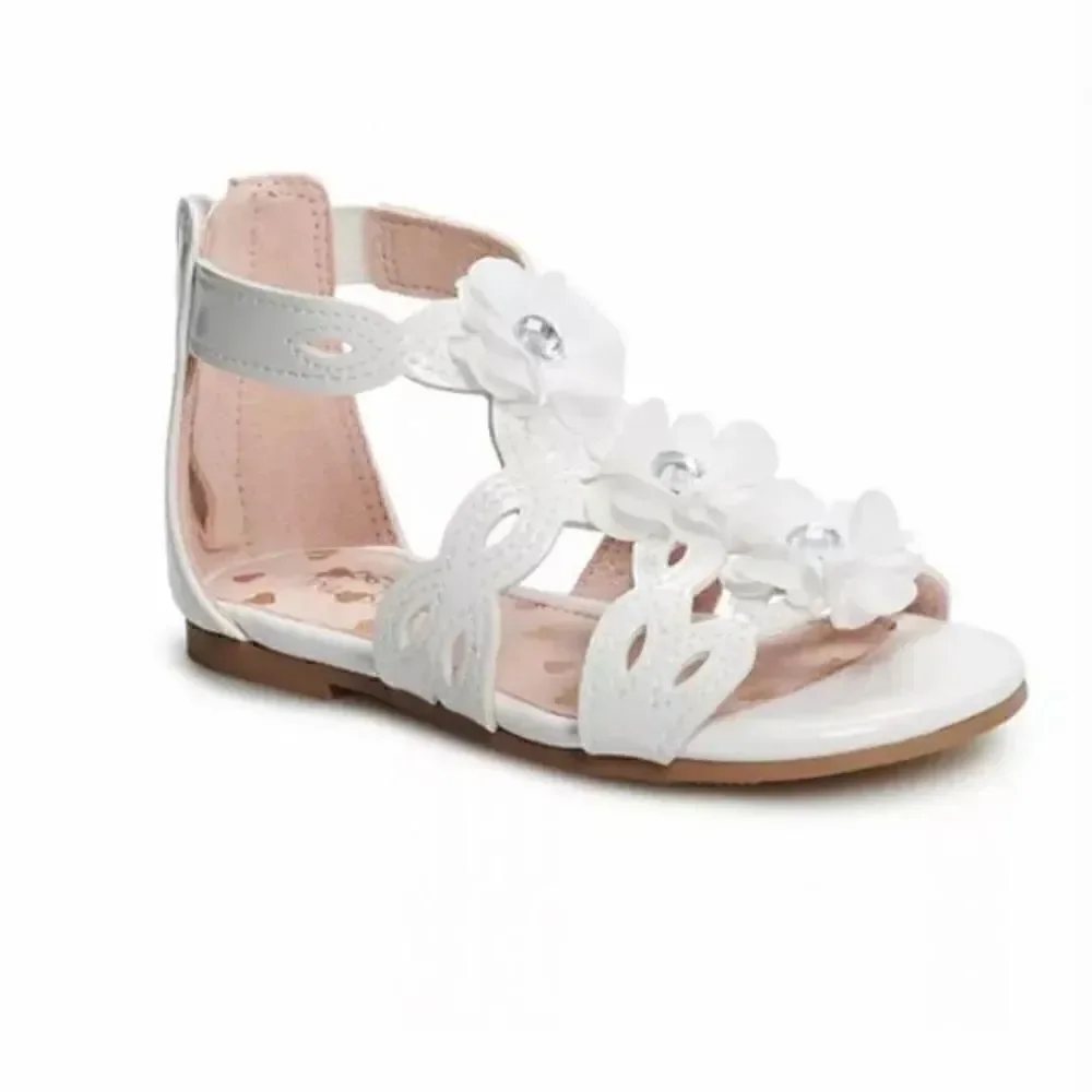 Jumping Beans Girls Size 9 Extrvagant Gladiator White Sandals
